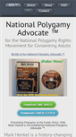 Mobile Screenshot of nationalpolygamyadvocate.com