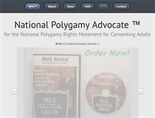 Tablet Screenshot of nationalpolygamyadvocate.com